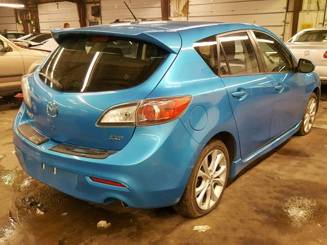 JM1BL1K65B1418929 - 2011 MAZDA 3 S BLUE photo 4