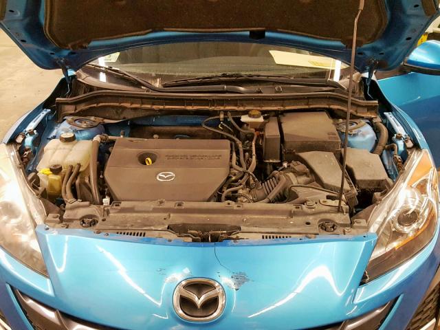 JM1BL1K65B1418929 - 2011 MAZDA 3 S BLUE photo 7