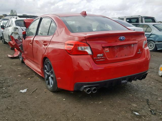 JF1VA1C68J8825544 - 2018 SUBARU WRX PREMIU RED photo 3