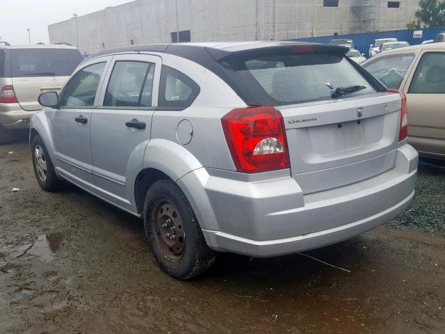 1B3HB28B18D582677 - 2008 DODGE CALIBER SILVER photo 3