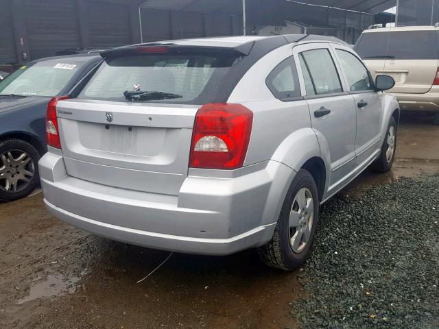 1B3HB28B18D582677 - 2008 DODGE CALIBER SILVER photo 4