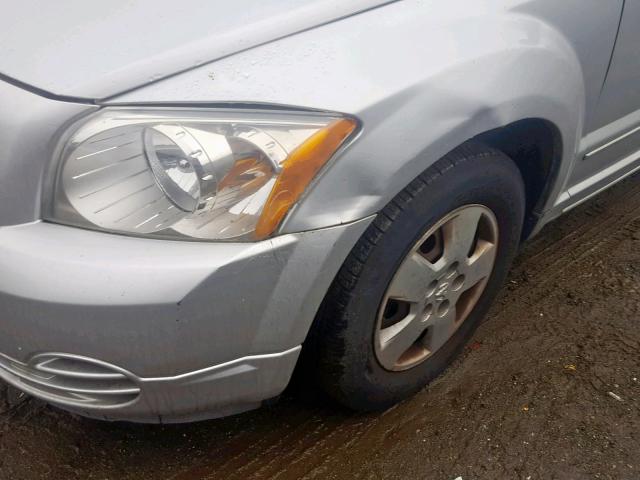 1B3HB28B18D582677 - 2008 DODGE CALIBER SILVER photo 9