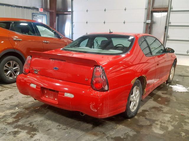 2G1WX12K259275708 - 2005 CHEVROLET MONTE CARL RED photo 4