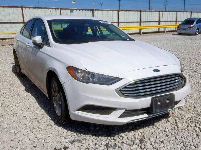 3FA6P0G71HR123400 - 2017 FORD FUSION S WHITE photo 1