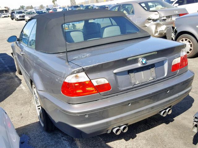 WBSBR93443PK01017 - 2003 BMW M3 SILVER photo 3