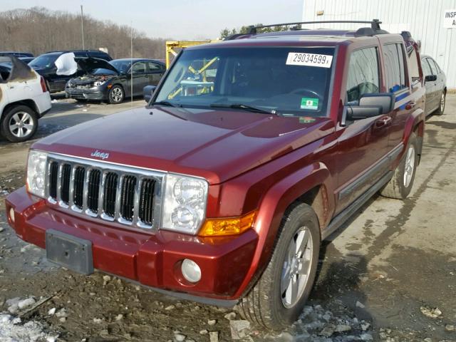 1J8HG48K68C181930 - 2008 JEEP COMMANDER წითელი ფოტო 2