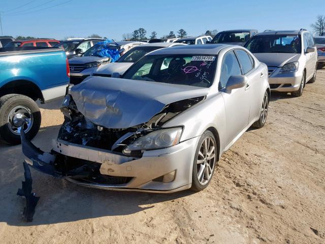 JTHBK262462009545 - 2006 LEXUS IS 250 SILVER photo 2