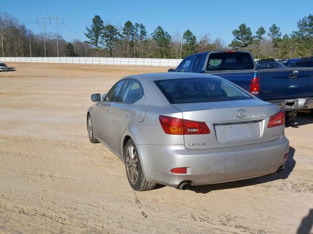 JTHBK262462009545 - 2006 LEXUS IS 250 SILVER photo 3