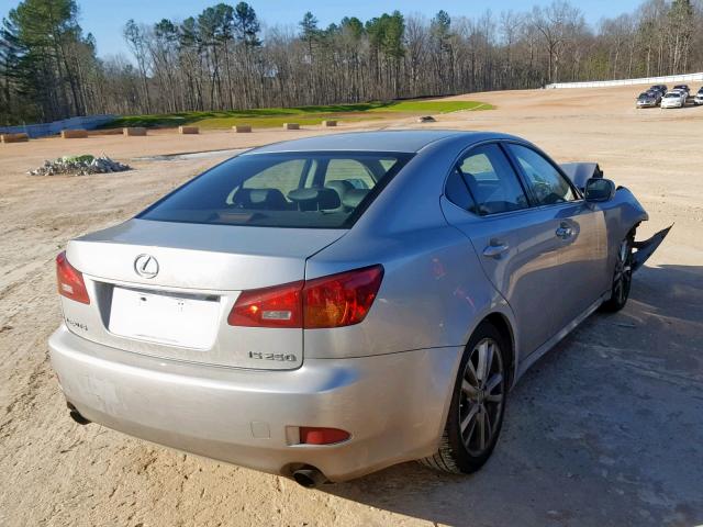 JTHBK262462009545 - 2006 LEXUS IS 250 SILVER photo 4