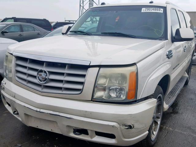 3GYFK66N54G150286 - 2004 CADILLAC ESCALADE E WHITE photo 2