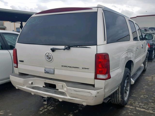 3GYFK66N54G150286 - 2004 CADILLAC ESCALADE E WHITE photo 4