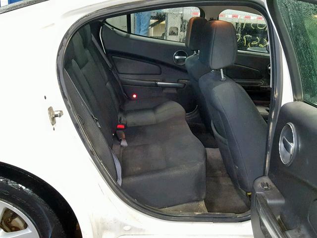 2G2WP552681100413 - 2008 PONTIAC GRAND PRIX WHITE photo 6