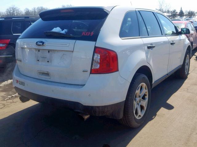 2FMDK4GC7DBC35000 - 2013 FORD EDGE SE WHITE photo 4