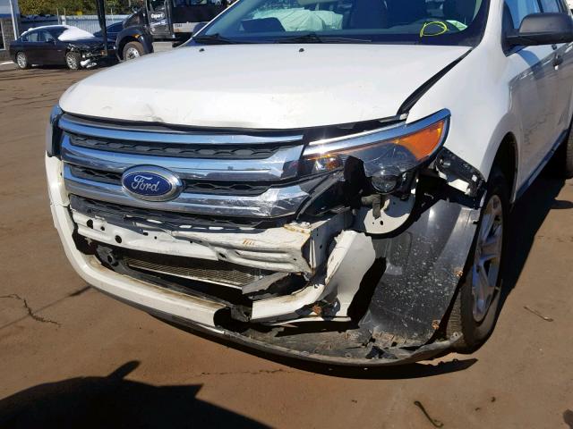 2FMDK4GC7DBC35000 - 2013 FORD EDGE SE WHITE photo 9