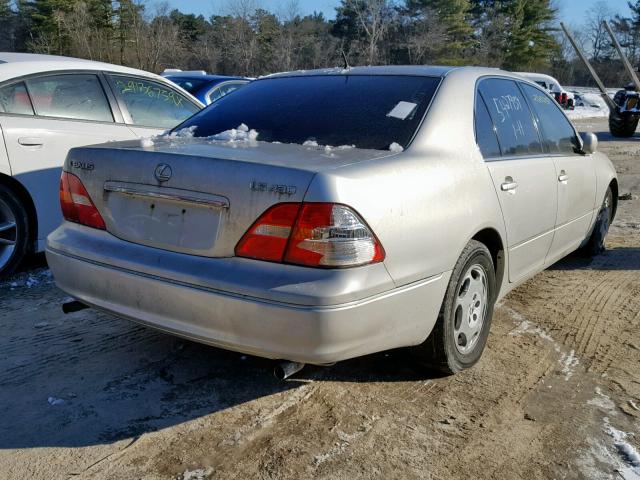 JTHBN30F110011525 - 2001 LEXUS LS 430 SILVER photo 4