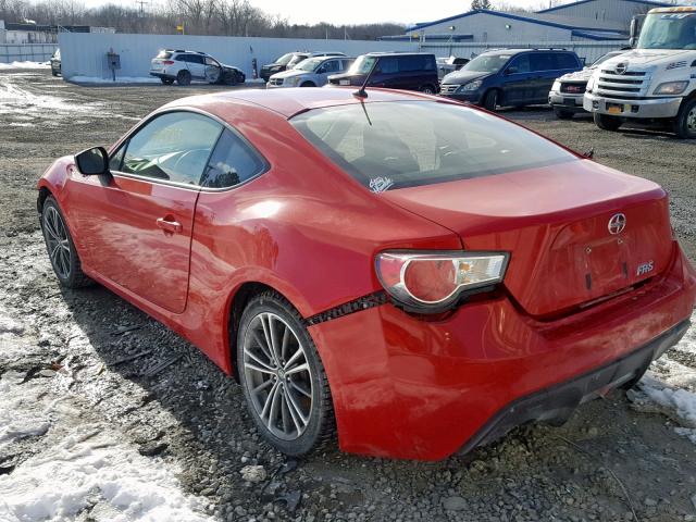 JF1ZNAA18D2730454 - 2013 TOYOTA SCION FR-S RED photo 3