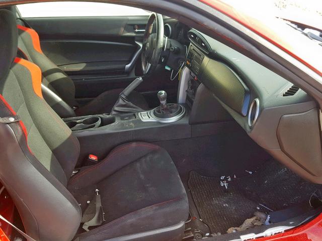 JF1ZNAA18D2730454 - 2013 TOYOTA SCION FR-S RED photo 5