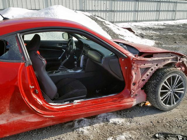 JF1ZNAA18D2730454 - 2013 TOYOTA SCION FR-S RED photo 9