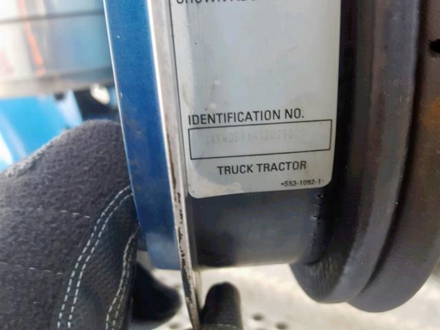 1XKWDB9X45J079009 - 2005 KENWORTH CONSTRUCTI BLUE photo 10