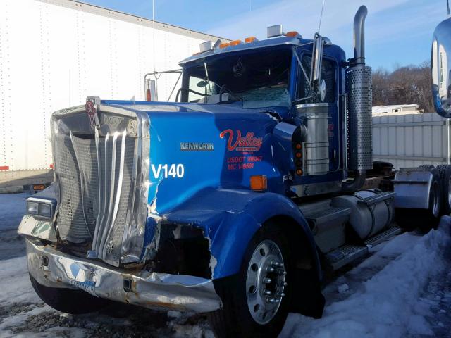 1XKWDB9X45J079009 - 2005 KENWORTH CONSTRUCTI BLUE photo 2