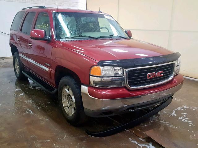 1GKEK13V15J175800 - 2005 GMC YUKON MAROON photo 1