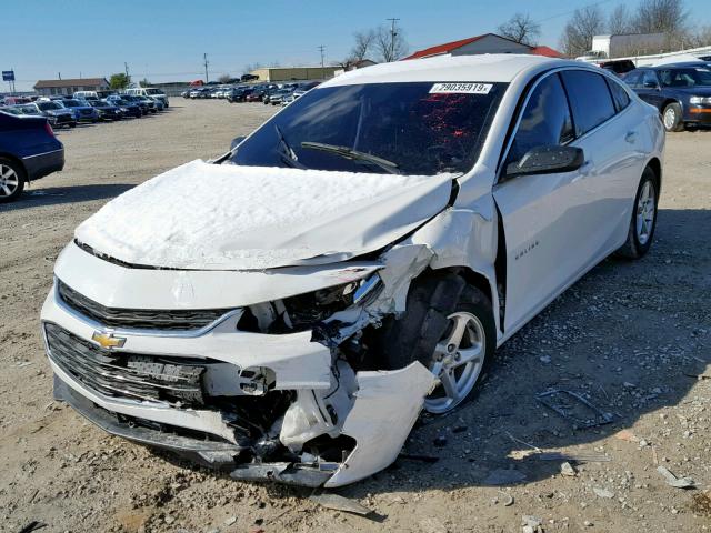 1G1ZB5ST9GF202308 - 2016 CHEVROLET MALIBU LS WHITE photo 2