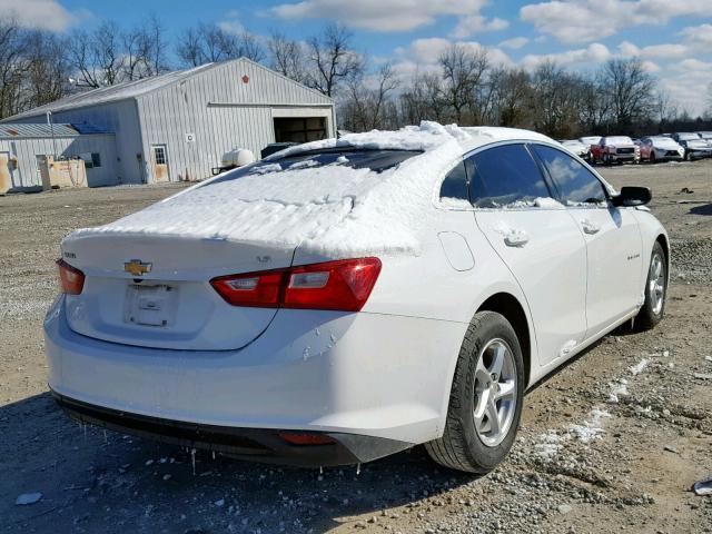 1G1ZB5ST9GF202308 - 2016 CHEVROLET MALIBU LS WHITE photo 4