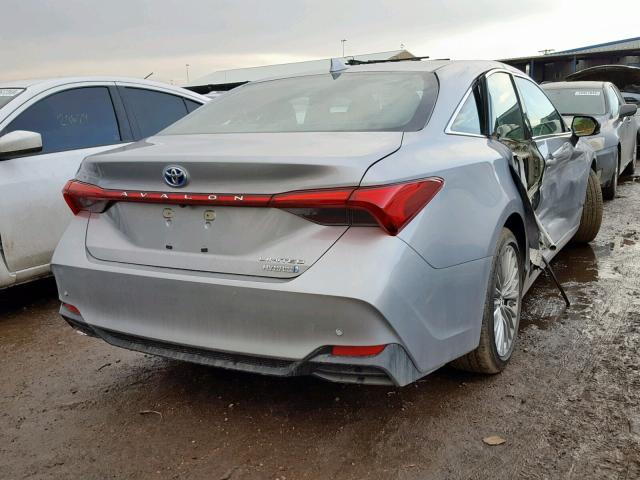 4T1B21FBXKU004615 - 2019 TOYOTA AVALON XLE GRAY photo 4