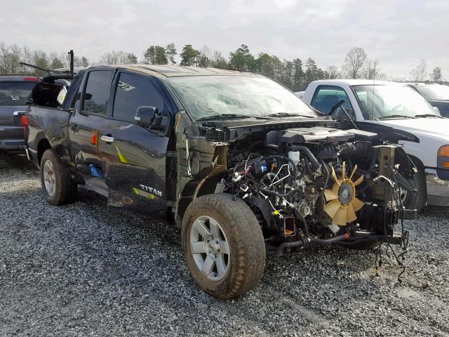 1N6AA1EK1HN535352 - 2017 NISSAN TITAN S BLACK photo 1