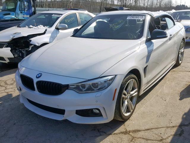 WBA4U1C55H5A16213 - 2017 BMW 440XI WHITE photo 2