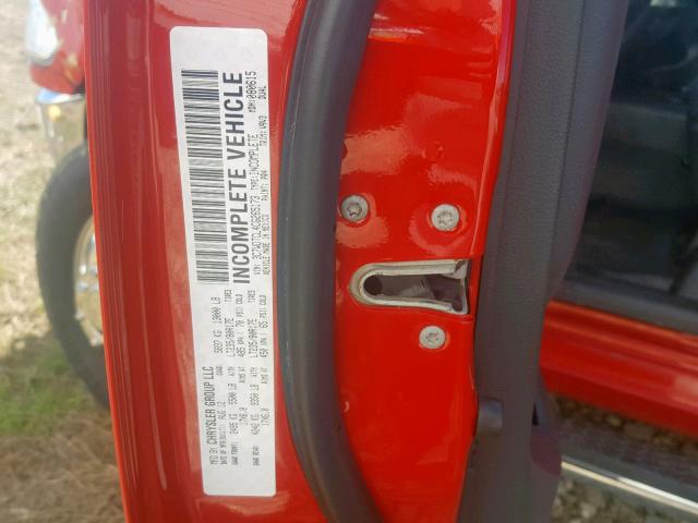 3C7WDTCL4CG265173 - 2012 DODGE RAM 3500 S RED photo 10