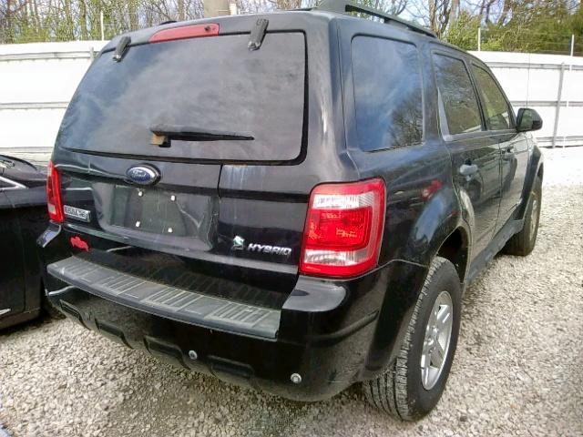 1FMCU49H28KA94444 - 2008 FORD ESCAPE HEV BLACK photo 4