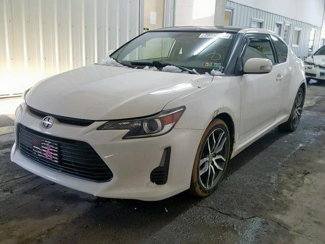 JTKJF5C77E3082736 - 2014 TOYOTA SCION TC WHITE photo 2