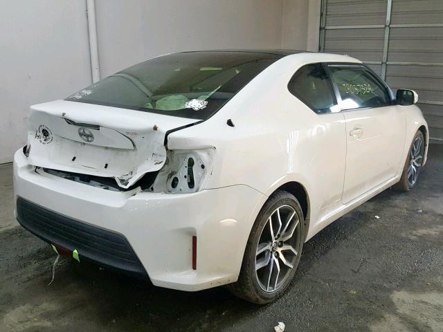 JTKJF5C77E3082736 - 2014 TOYOTA SCION TC WHITE photo 4