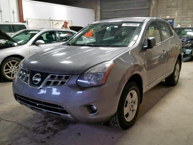 JN8AS5MV8EW707406 - 2014 NISSAN ROGUE GRAY photo 2