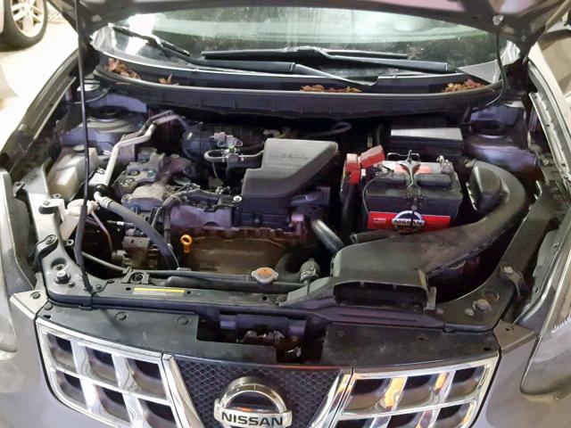 JN8AS5MV8EW707406 - 2014 NISSAN ROGUE GRAY photo 7