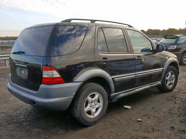 4JGAB54E1WA010844 - 1998 MERCEDES-BENZ ML 320 BLACK photo 4