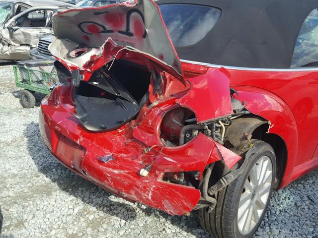 3VWRF31Y38M420028 - 2008 VOLKSWAGEN NEW BEETLE Qırmızı foto 9