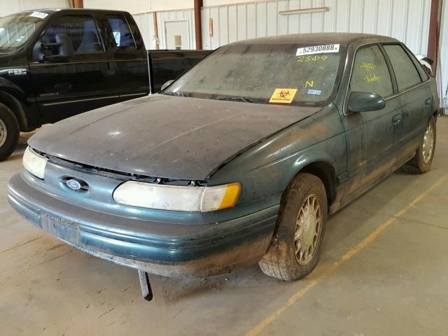 1FALP52U7SA262509 - 1995 FORD TAURUS GL GREEN photo 2