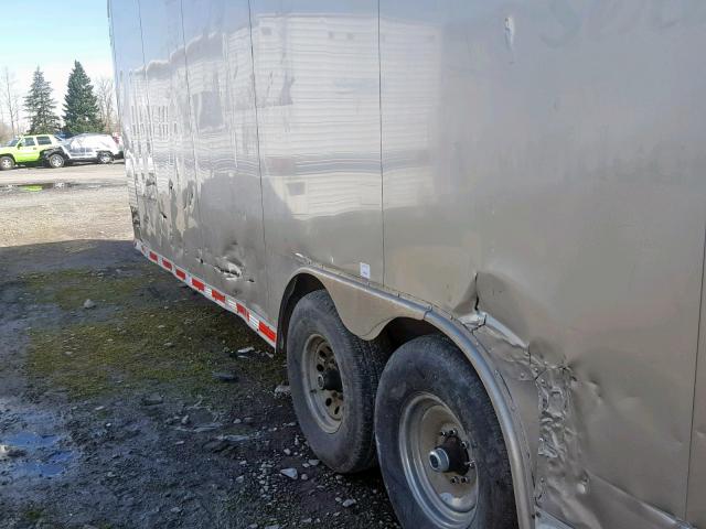 5NHUCMH29DN077123 - 2013 CARGO TRAILER GRAY photo 9