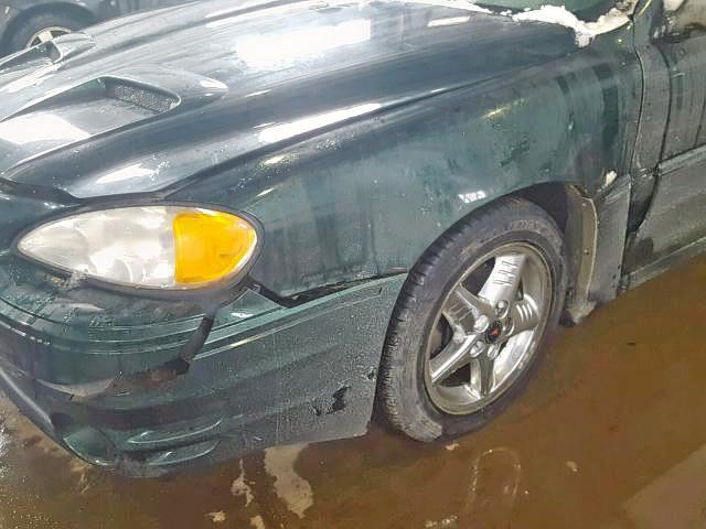 1G2NV52E83C265009 - 2003 PONTIAC GRAND AM G GREEN photo 9