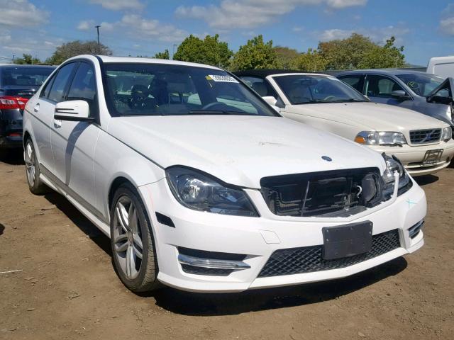 WDDGF4HB1DR268654 - 2013 MERCEDES-BENZ C 250 WHITE photo 1