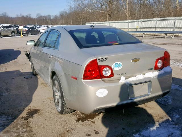 1G1ZC5EU7BF360401 - 2011 CHEVROLET MALIBU 1LT ოქროსფერი ფოტო 3
