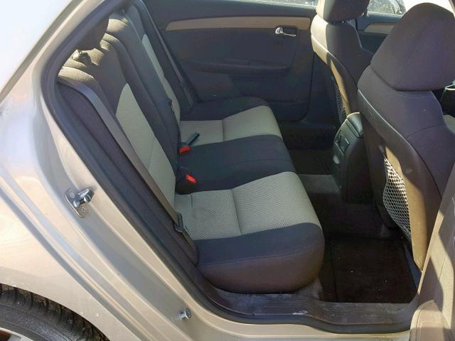 1G1ZC5EU7BF360401 - 2011 CHEVROLET MALIBU 1LT ოქროსფერი ფოტო 6