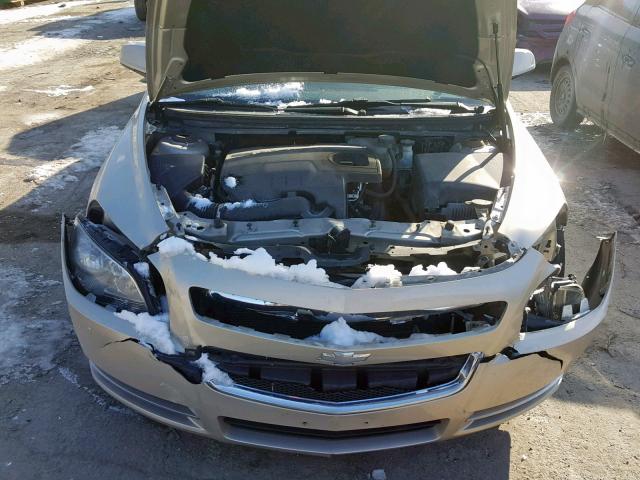 1G1ZC5EU7BF360401 - 2011 CHEVROLET MALIBU 1LT ოქროსფერი ფოტო 7
