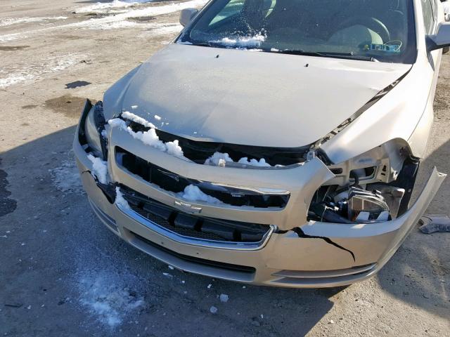1G1ZC5EU7BF360401 - 2011 CHEVROLET MALIBU 1LT ოქროსფერი ფოტო 9