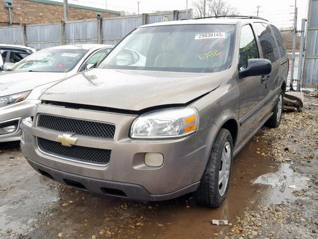 1GNDV23L96D114334 - 2006 CHEVROLET UPLANDER L 棕色 照片 2