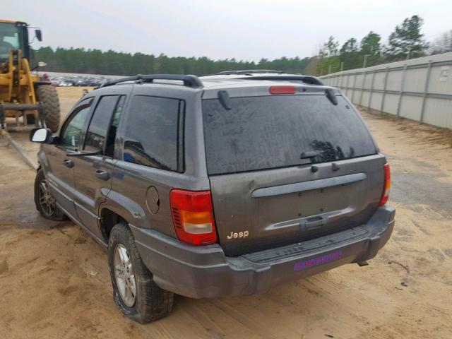 1J4GX48S53C578020 - 2003 JEEP GRAND CHER GRAY photo 3