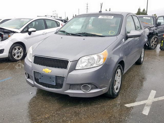 KL1TD6DE1AB109509 - 2010 CHEVROLET AVEO LS GRAY photo 2