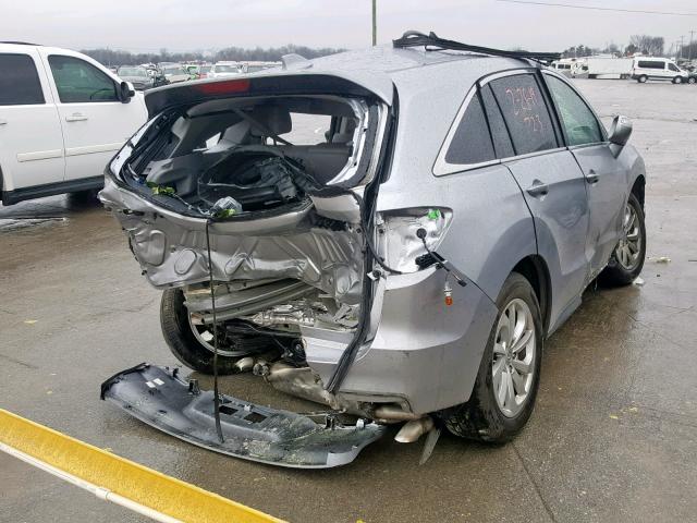 5J8TB4H30HL026798 - 2017 ACURA RDX SILVER photo 4